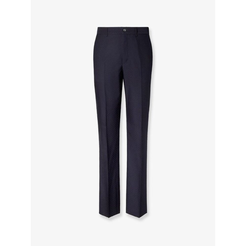 Fendi Men Trousers Wool Tonal Stitching